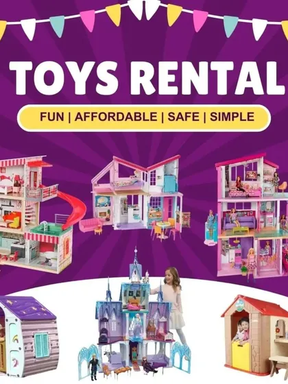 My toy rental service offers an unparalleled selection of dollhouses and playhouses. From the Barbie Dreamhouse to the Frozen Arendelle Castle, you can provide endless imaginative worlds for your child.