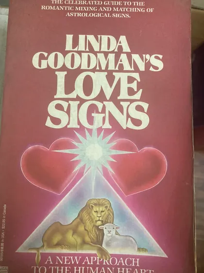I'm sure many will remember this one! 'Linda Goodman's Love Signs' was a book many of us bought and read in our younger days.