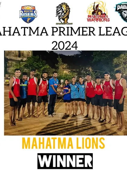 The winners of MPL Season 5, Mahatma Lions, celebrating their victory.