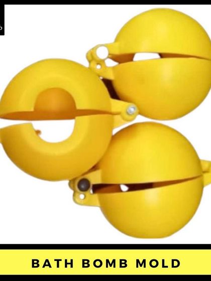 Making your own bath bombs is simple with these spherical molds. They snap together to create a perfect round shape and are easy to open, releasing your finished bath bomb without crumbling.