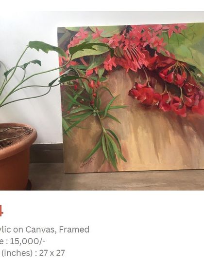 Shagufta - Commissioned Canvas Artwork Behind the Canvas: My Process & Story photo 5