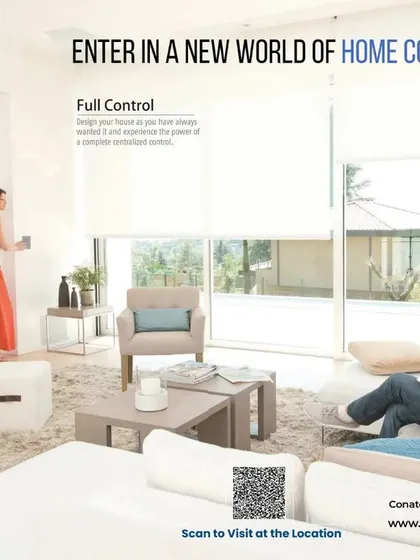 Imagine your home adjusting to you. Here, we show how you can control curtains and blinds with a single tap, creating the perfect ambiance without leaving your seat. This is the new world of home control we deliver.
