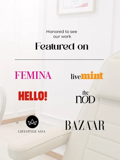 My contributions to aesthetic medicine have been featured in publications like Femina, Harper's Bazaar, and Hello! magazine. This recognition reinforces my commitment to providing expert, science-backed care.