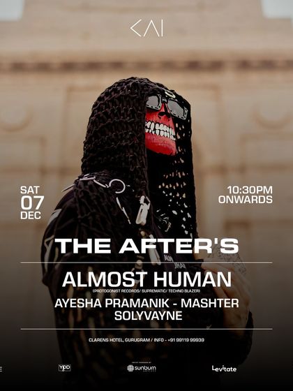 The poster for "The After's" at The Kai Room, where I played alongside my dear friends Almost Human, Ayesha Pramanik, and Solyvayne.