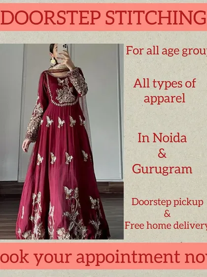 We provide doorstep stitching for all types of apparel and for all age groups in Noida and Gurugram. Book an appointment for a free home pickup and delivery service.