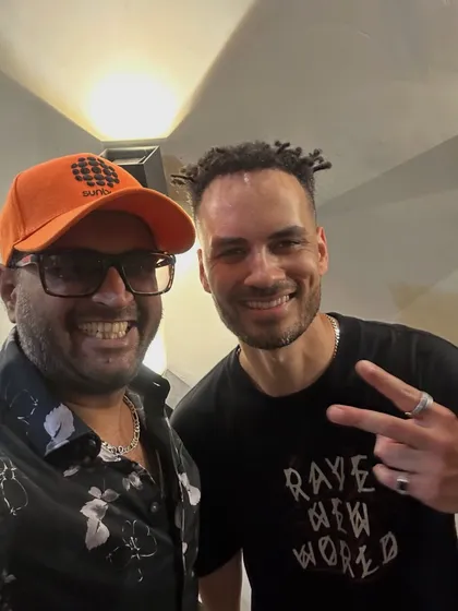 With the superstar of the night, Cassian. His set was pure fire.
