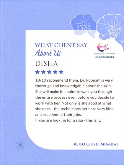 I make it a point to walk every client through the entire process, ensuring they are knowledgeable and comfortable. I'm so glad Disha felt this, as my goal is to provide thorough, expert care with a kind and professional team.