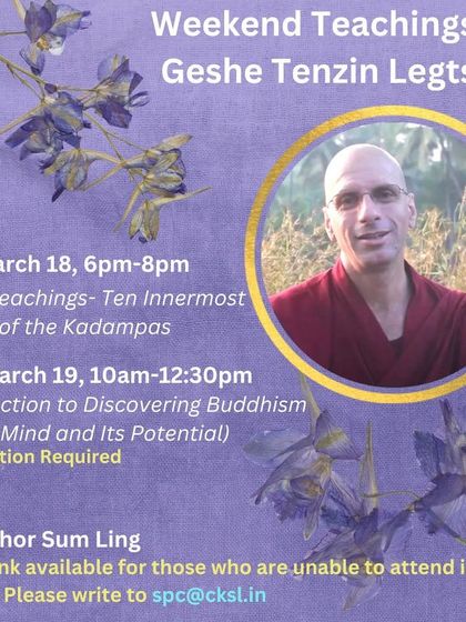 Choe Khor Sum Ling - Buddhist Philosophy Courses Introduction to Buddhist Philosophy photo 7