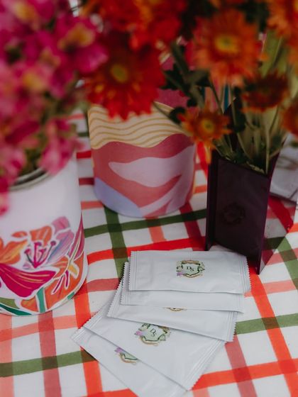 Even the wet wipes were personalized, showcasing our commitment to branding every last detail of the event.