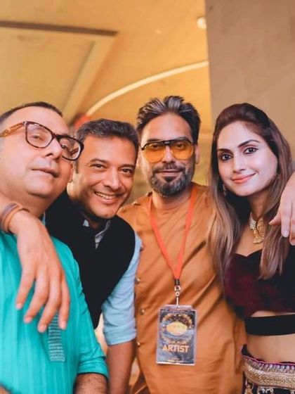 The core crew behind the scenes at Luru Diwali. My role as producer means I'm hands-on, ensuring every artist and team member is aligned to create a seamless experience.