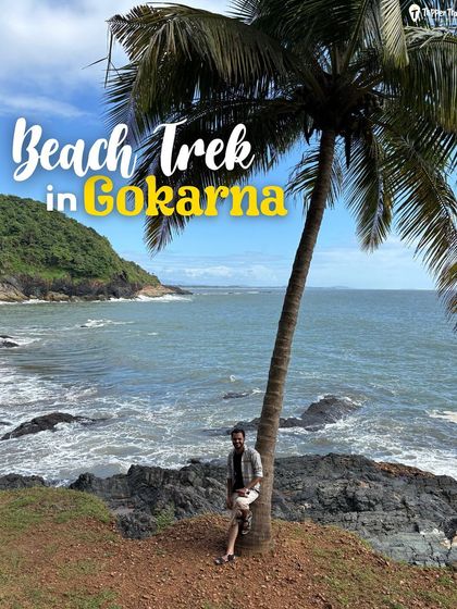 A beach trek in Gokarna is one of the best ways to explore the coastline. We hike from one beautiful beach to the next, discovering hidden coves and stunning viewpoints along the way.