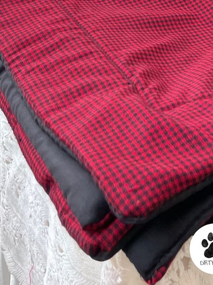 Another look at my handmade dog mats. They are designed to be soft, lightweight, and easy to clean, providing a comfortable resting place for your pet.