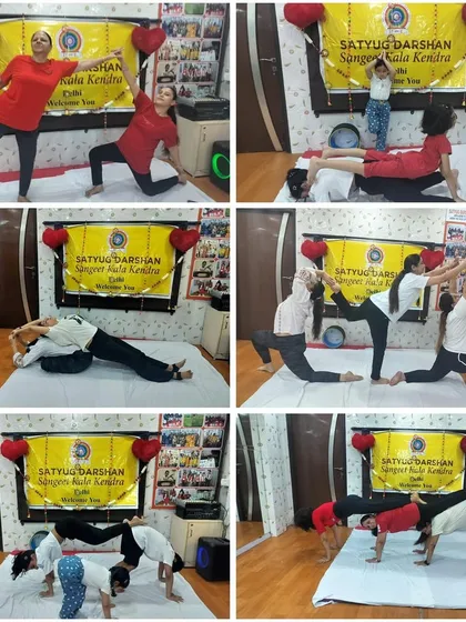 Yoga is often a shared journey. This collection of images shows our members practicing partner yoga, working together to achieve poses that build trust, improve balance, and add a fun, collaborative element to our classes.