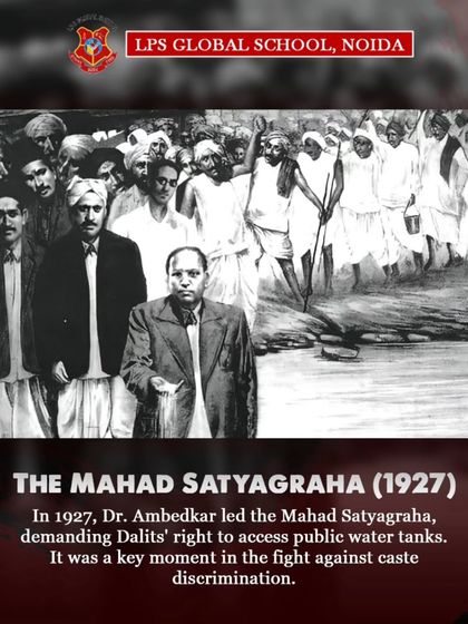Remembering the historic Mahad Satyagraha of 1927, a key moment led by Dr. Ambedkar in the fight against caste discrimination.