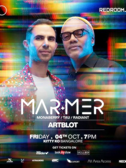 The flyer for a night with the dynamic duo Mar+Mer at Kitty Ko. I opened and closed the night, bookending their main set with my own progressive vibes.