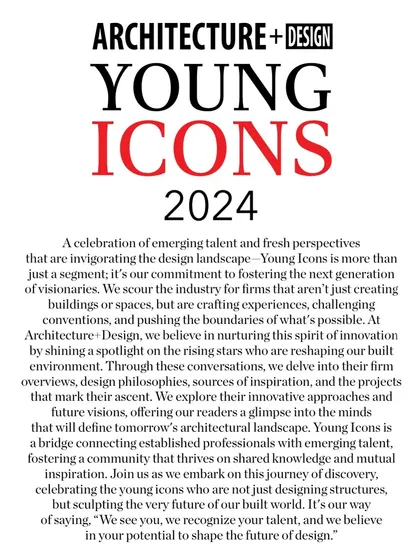 The official announcement from A+D Magazine for the Young Icons of 2024. Reading these words about fostering the next generation of visionaries fills us with immense pride and a sense of responsibility.