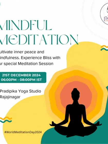 We host dedicated meditation sessions like DHYANA SADHANA to teach the fundamentals of meditation and its relevance in modern life, open to all levels.