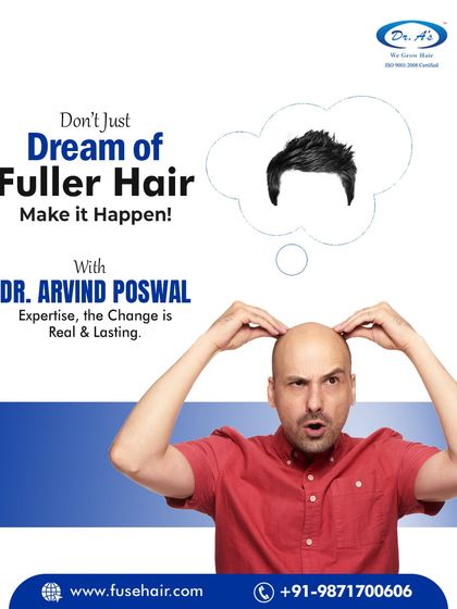 Don't just dream of fuller hair, make it happen. With my expertise, the change is real and lasting.