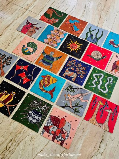 Nidhi - Custom & Fine Art Paintings Traditional Indian Folk Art photo 16