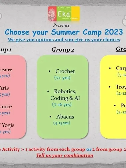 Mix and match activities to create the perfect summer camp for your child. We offer flexible options across different interest groups.