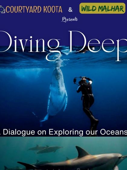 The official poster for "Diving Deep," a dialogue on ocean exploration held in celebration of World Ocean Day.
