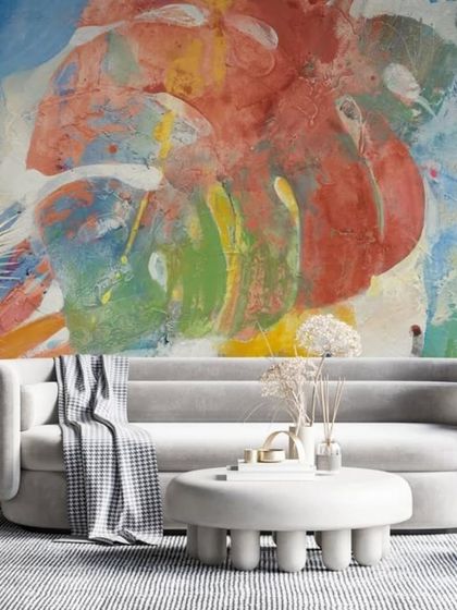 House360.in - Residential Wallpaper & Wall Mural Services Living Room Statements photo 12