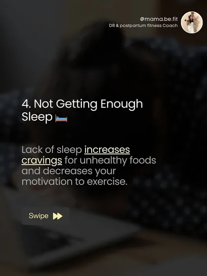 Mistake #4: Not getting enough sleep. Lack of sleep increases cravings for unhealthy foods and decreases your motivation to exercise. It's a crucial part of recovery.