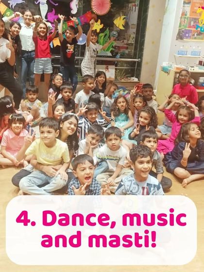 Dance, music, and masti. Our after-school sessions are full of energy and provide a great way for kids to socialize and express themselves.