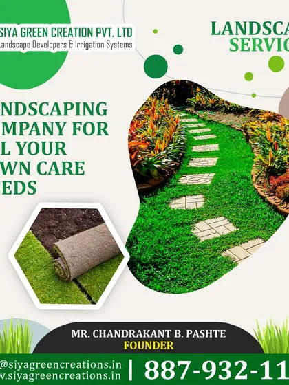 As a full-service landscaping company, we cover all your lawn care needs. We can create a beautiful garden path with stepping stones surrounded by a perfectly green lawn.