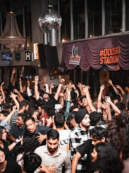 The view from Sarjapur Social, where the dancefloor becomes a stadium of energy. It's an incredible feeling to see so many people united by the music.