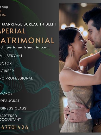 As the top marriage bureau in Delhi, I serve a wide range of professionals, from Civil Servants and Doctors to MNC professionals and business class individuals.