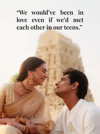 "We would've been in love even if we'd met each other in our teens." This speaks to a soul-level connection that transcends time and circumstance.