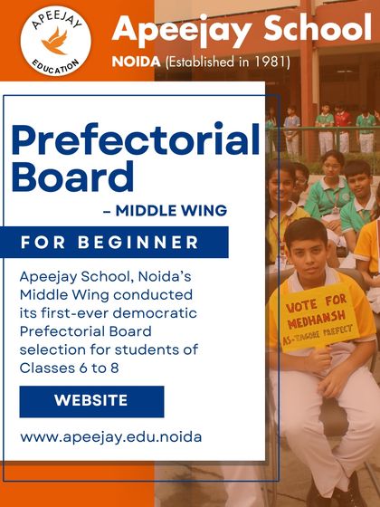 We are proud to have conducted the first-ever democratic Prefectorial Board selection for our Middle Wing students. This initiative empowers our younger students, giving them a voice and a role in the school's governance.