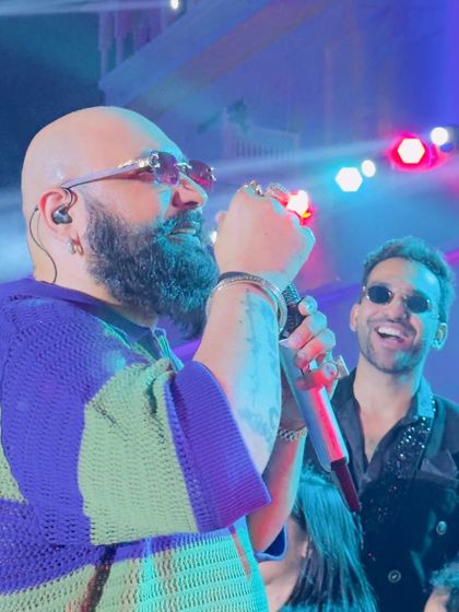 A candid shot during B Praak's performance. I stay engaged throughout the show, ready to step in when needed and ensuring the entire event runs smoothly from start to finish.