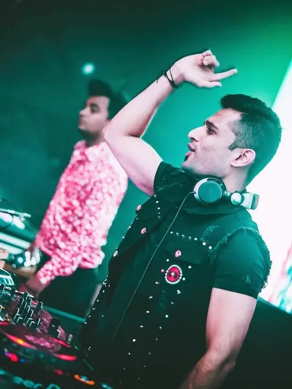 Hyping the crowd during the debut of Chayageet Night at MH04. The energy for these retro nights is always off the charts.