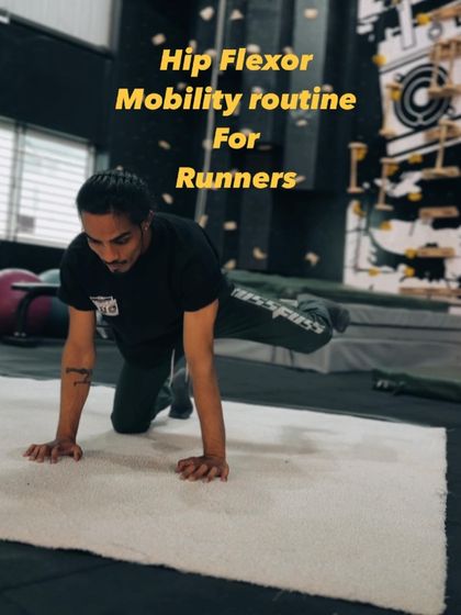A visual guide to our hip flexor mobility routine for runners. We focus on drills that build strength and flexibility to enhance performance and prevent common running injuries.