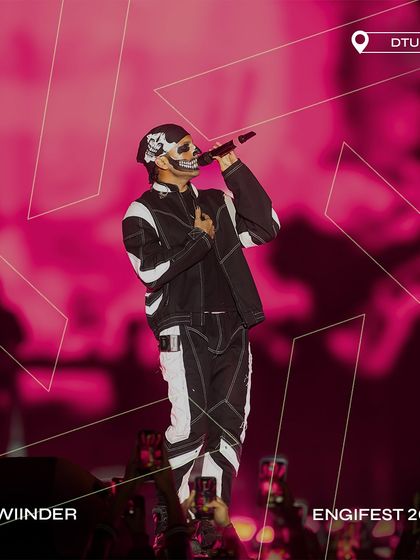 Talwiinder's explosive Delhi campus debut at Engifest 2024, a show curated and produced by us.