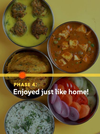 Phase 4: Enjoyed just like home! The final and most important step is you, enjoying a delicious and satisfying meal.