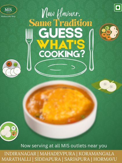 A bowl of comfort. Soft, fluffy idlis immersed in our aromatic sambar, a classic dish that we serve just the way you love it.