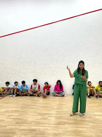 Our junior players learning about the importance of sports nutrition to unlock their full potential on the court.
