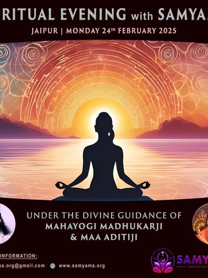 An invitation to a Spiritual Evening with Samyama in the vibrant city of Jaipur. We are happy to take our programs to different cities to reach more seekers.