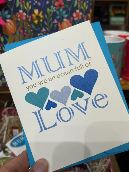 A card for the mum who is an ocean full of love. One of the many cute cards I made for Mother's Day.