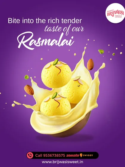 Experience the magic of my Kolkata-style Rasmalai. Soft, spongy cottage cheese patties soaked in creamy, saffron-infused milk, garnished with pistachios and almonds for a truly royal dessert.