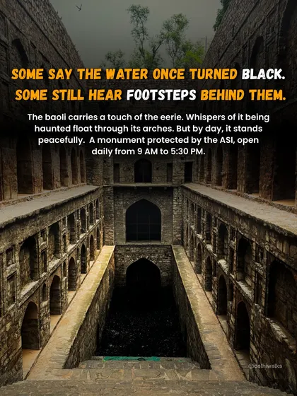 Some say the water at Agrasen ki Baoli once turned black, and some still hear footsteps behind them. The baoli carries a touch of the eerie, with whispers of it being haunted floating through its arches.