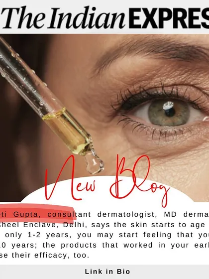 I was pleased to contribute my expertise to this Indian Express article on caring for skin in your 50s. Educating the public on how to manage skin changes through different life stages is a core part of my mission.