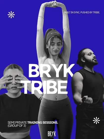Meet the BRYK TRIBE. Our semi-private training sessions give you the energy of a group with the focus of personal training. With a maximum of 3 people per batch, we build momentum together.