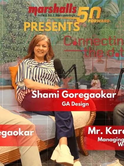 The banner for Episode 6 of Season 2, featuring Ar. Sachin Goregaokar and Shami Goregaokar of GA Design. We discussed how they work together as a couple and their unique design philosophies.