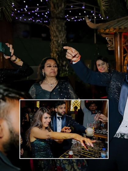 It's all about the fun with friends and family. Capturing the energy of the entire group celebrating together.