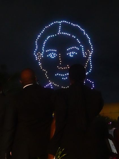An aerial portrait created during our New Year's show in Zimbabwe. This performance was a celebration of local culture and our first major project on the African continent.