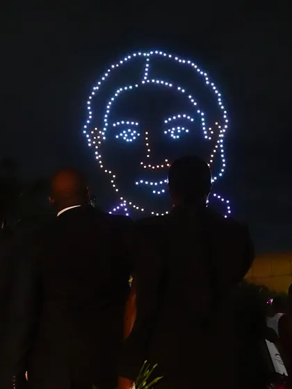 An aerial portrait created during our New Year's show in Zimbabwe. This performance was a celebration of local culture and our first major project on the African continent.